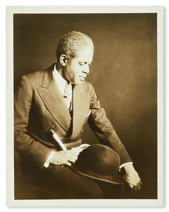 (MUSIC) Portrait of Roland Hayes, taken at the Hollywood Bowl.